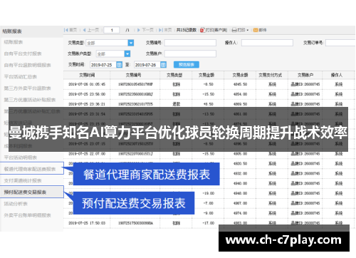 曼城携手知名AI算力平台优化球员轮换周期提升战术效率